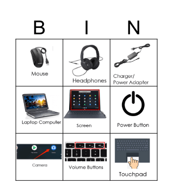 Computer Hardware Bingo Card