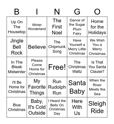 Christmas Bingo Card