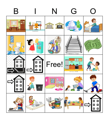 Autentico 1 6B Vocabulario Bingo Card