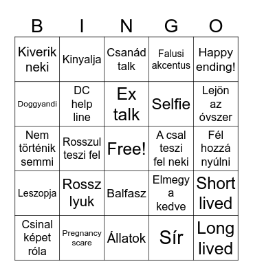 B-Bingo Card