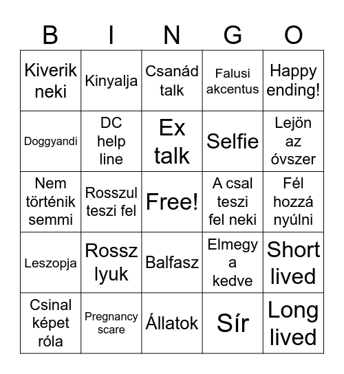 B-Bingo Card