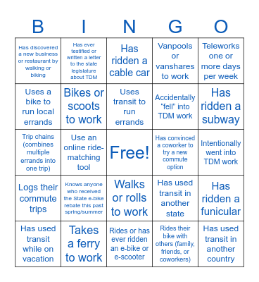 Find Someone Who... Bingo Card