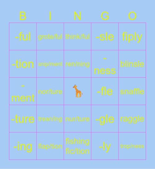 ~ :) * Eleanor’s Excellent Bingo Board! * :) ~ Bingo Card