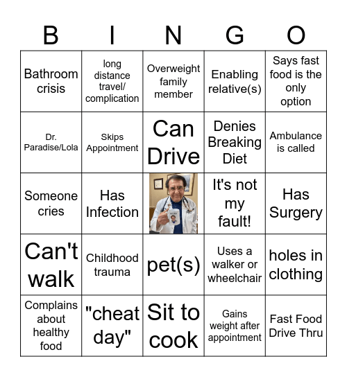 My 600-lb Life BINGO Card