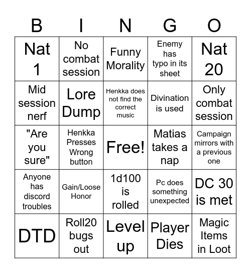 Iat Bingo Card