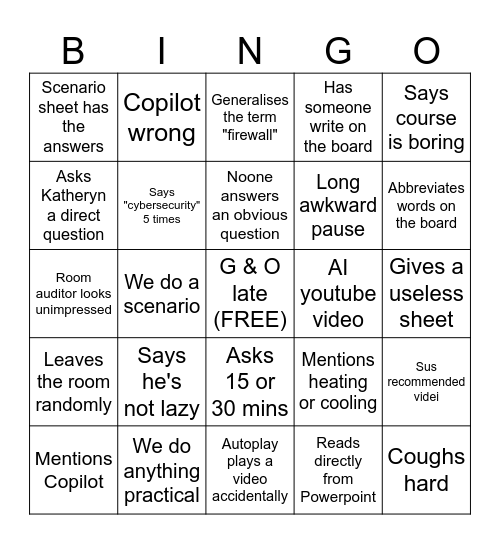 HIRJIT BINGO Card