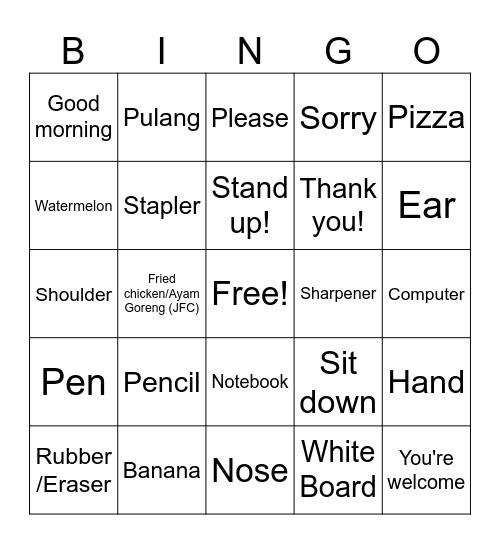 Bingo Card