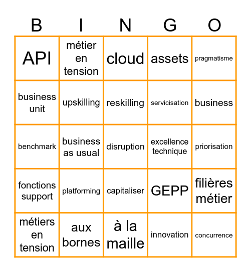 CSE Innovation Bingo Card