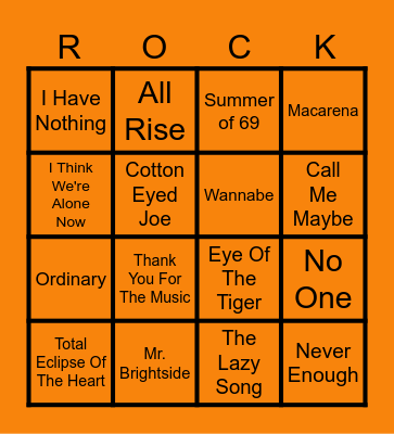 Beats N Bingo 1 (Round 3) Bingo Card