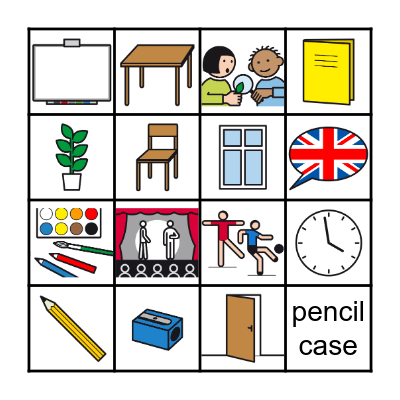 At school Bingo Card