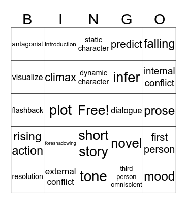 Fiction and Nonfiction Bingo Card