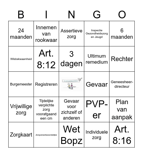 Wvggz Bingo Card