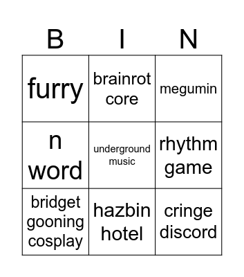 insta reels Bingo Card