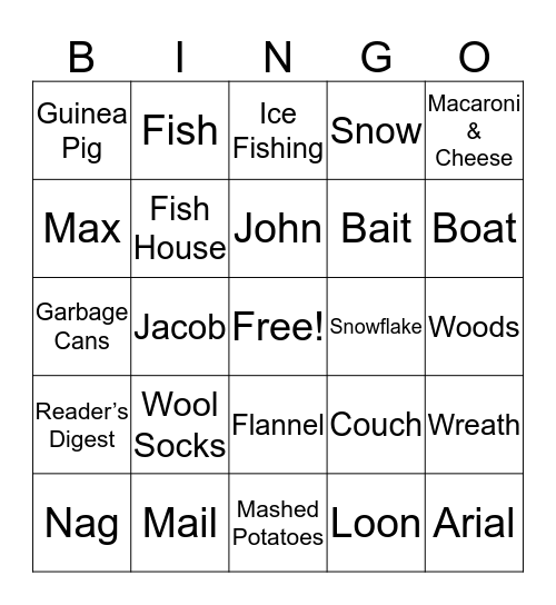 BINGO Card