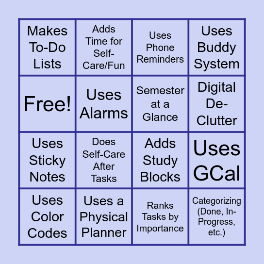Find Someone Who... Bingo Card
