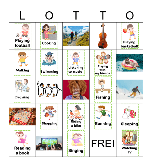 Hobbys Bingo Card