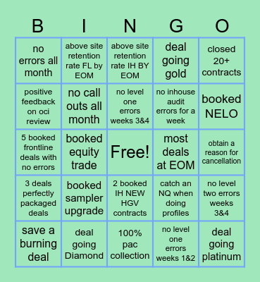 OCTOBER QAS BINGO Card