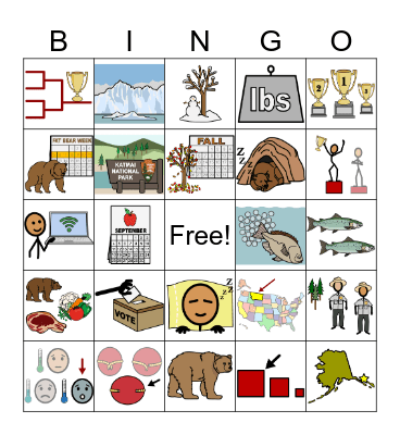 Fat Bear Week 2025 Bingo Card