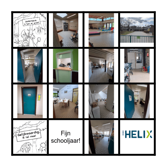 Onze school Bingo Card