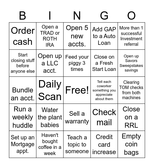 BINGO Card