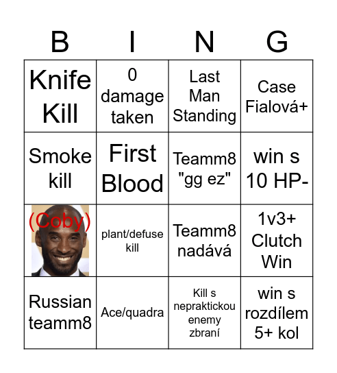 CounterStrike Bingo Card