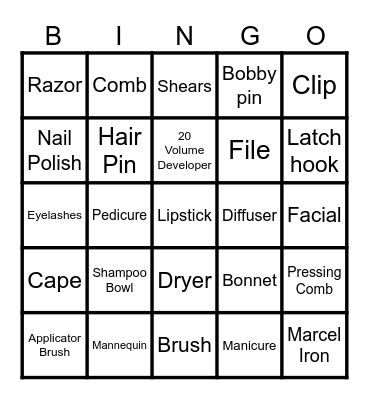 EMPIRE   COSMETOLOGY Bingo Card
