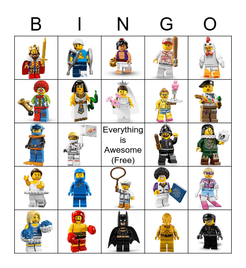 Lego Bingo Card