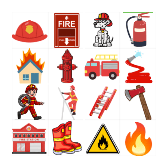 Fire Bingo Card