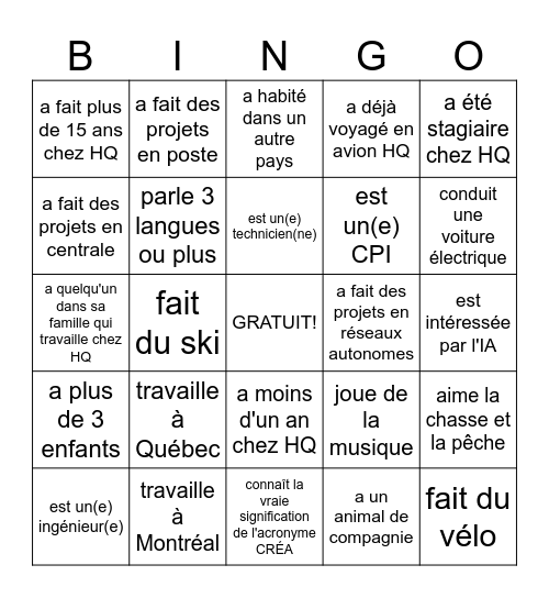 Cette personne... Bingo Card