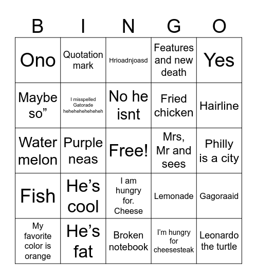 I like cmesastf Bingo Card