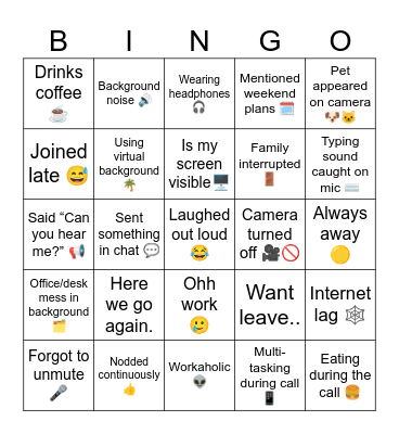 We do work. Bingo Card