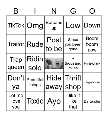 Songs you can’t help but sing out loud Bingo Card