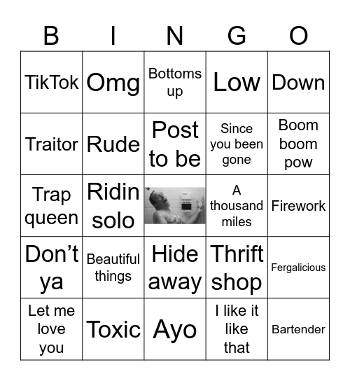 Songs you can’t help but sing out loud Bingo Card