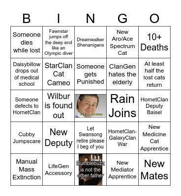 GalaxyClan Y29 Bingo Card
