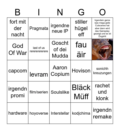 State of Butz 24.09.25 Bingo Card