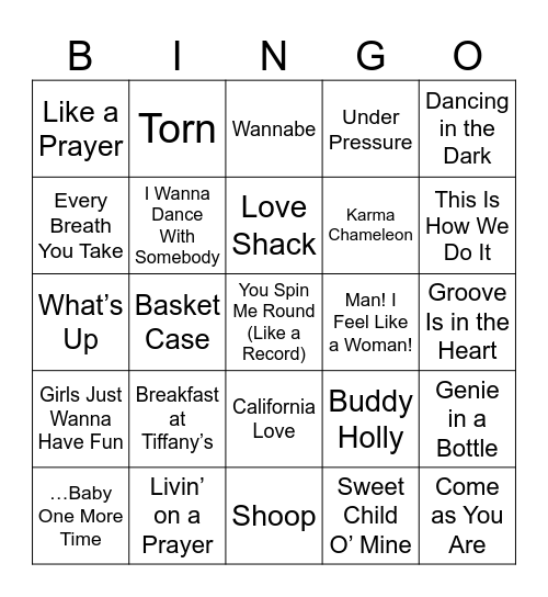 SIBINGO: YOUR FIRST CD Bingo Card