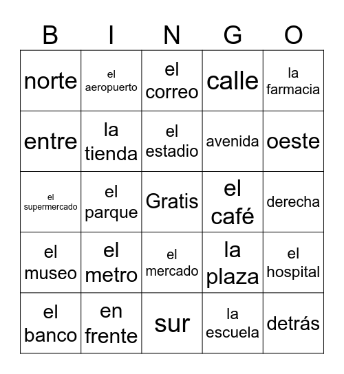 La Ciudad Lotería Bingo Card