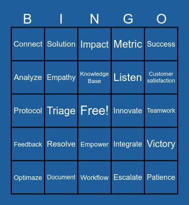 Customer Service Appreciation Week- 2025 Bingo Card