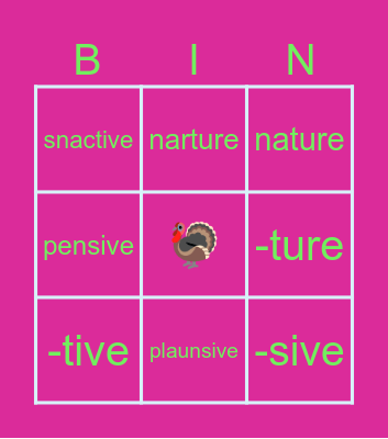 :D Jeff’s Bingo Board! :D Bingo Card