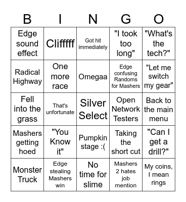 Mashers Crossworld Bingo Card