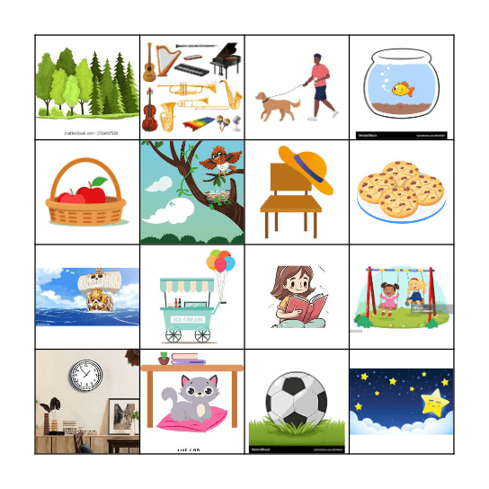 There is / There are Bingo Card