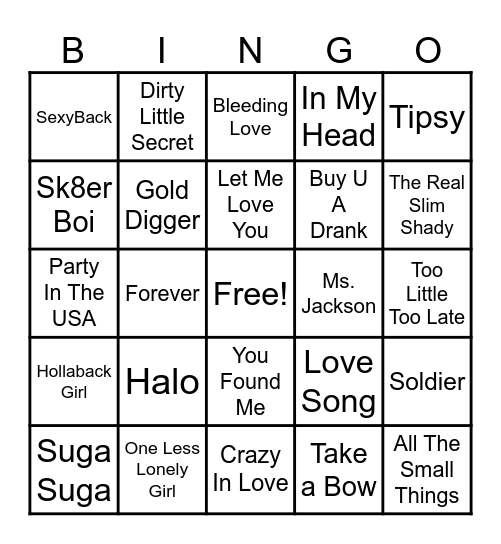 The Hunter Games Bingo Card