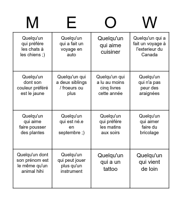 Birthday Bingo :) Bingo Card