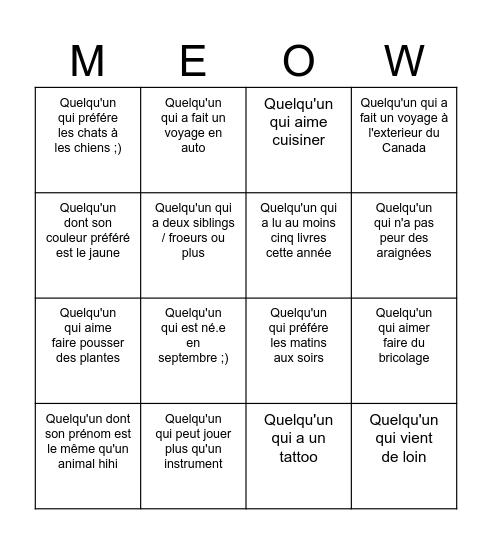 Birthday Bingo :) Bingo Card