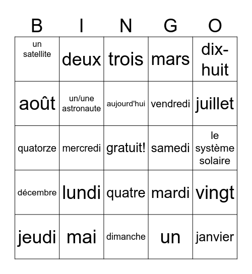 Riley Dwyer Bingo Card