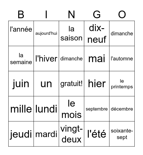 Eric ramirez Bingo Card