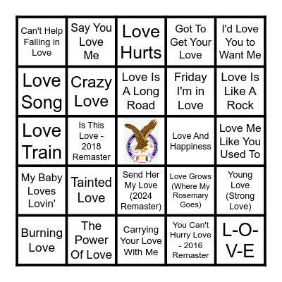 LOVE Bingo Card