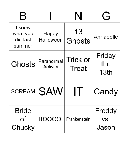 Service Tech Bingo Card