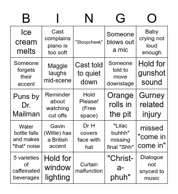 STREET SCENE TECH Bingo Card