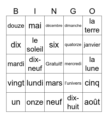 Kelly Loja Bingo Card